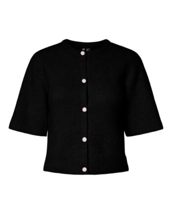 Pieces Cardigan Silly Ss  -neck Knit Cardigan Black
