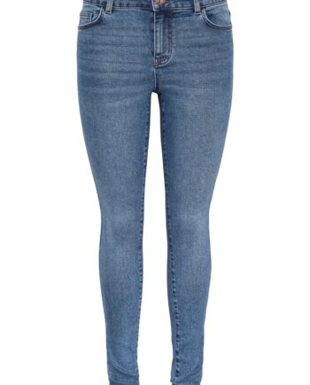 Pieces Jeans Dana Mw Skinny Jeans Medium Blue Denim