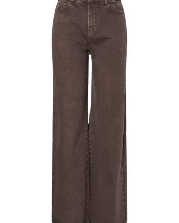 Pieces Jeans Selma Hw Wide Colered Jeans Hot Fudge