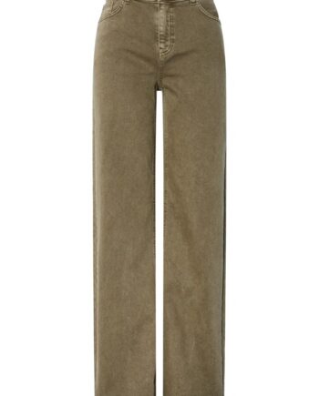 Pieces Jeans Silke Mw Wide Colered Jeans Military Olive