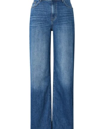 Pieces Jeans Silke Mw Wide Jeans Medium Blue Denim