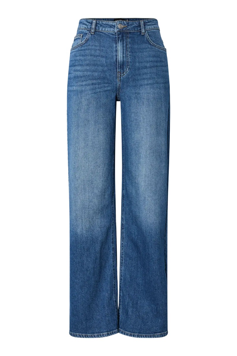 Pieces Jeans Silke Mw Wide Jeans Medium Blue Denim
