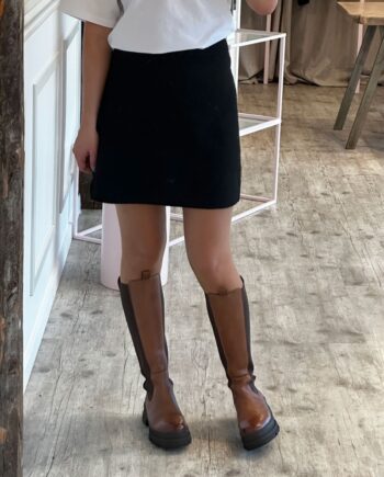Pieces Nederdel Malou Hw Knit Skirt Black