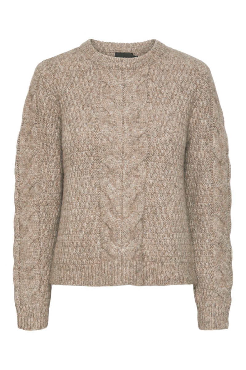 Pieces Strik Nina Ls -neck Knit Fossil