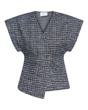 Sisters Point Bluse Evela-ve1 Black Check