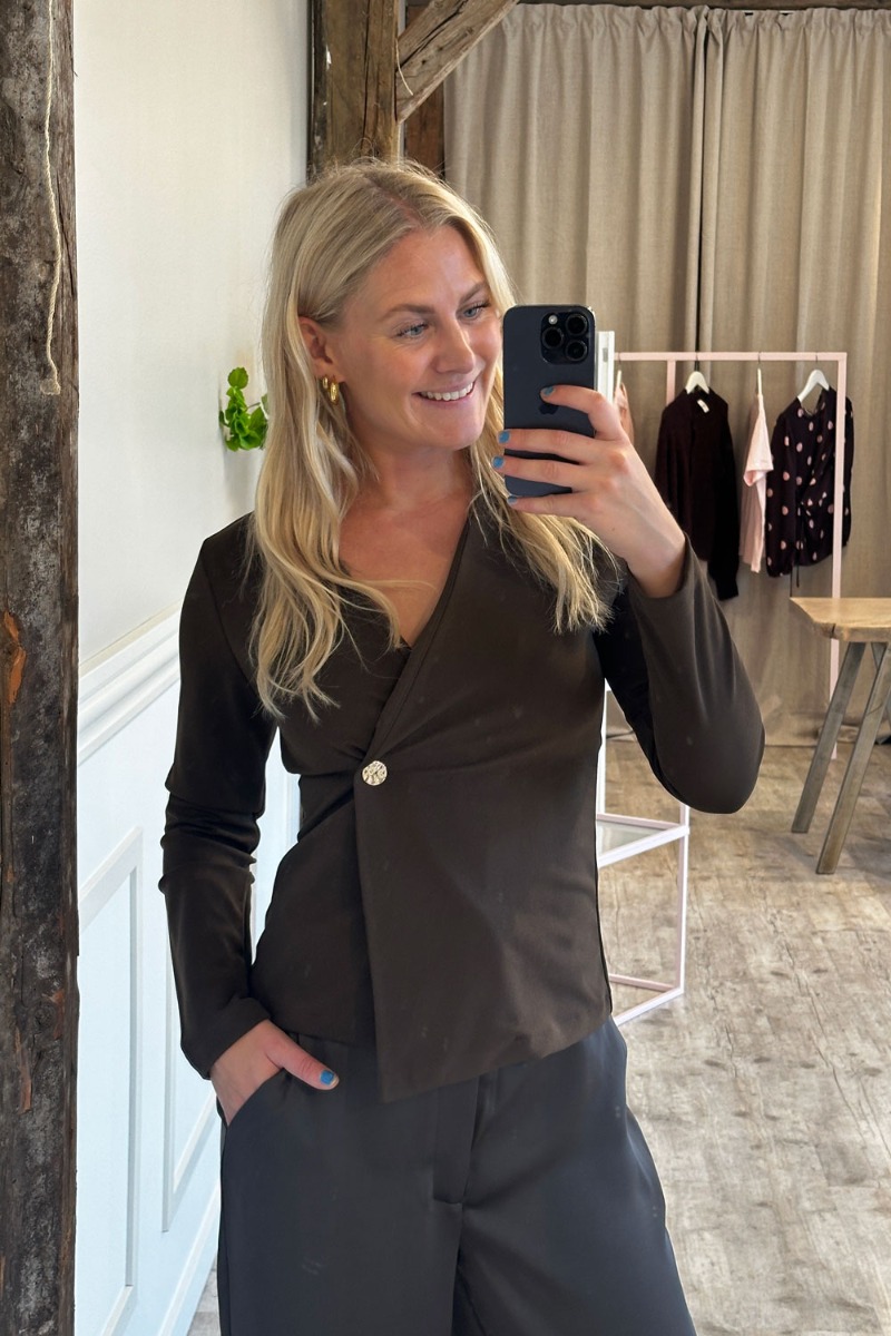 Sisters Point Bluse Gevela-ls Chocolate