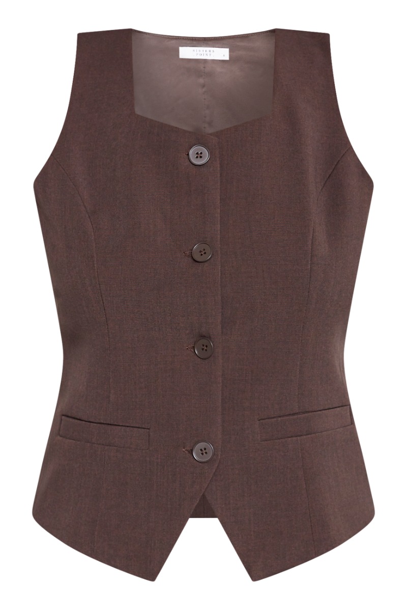 Sisters Point Vest Gema-ve1 Chocolate