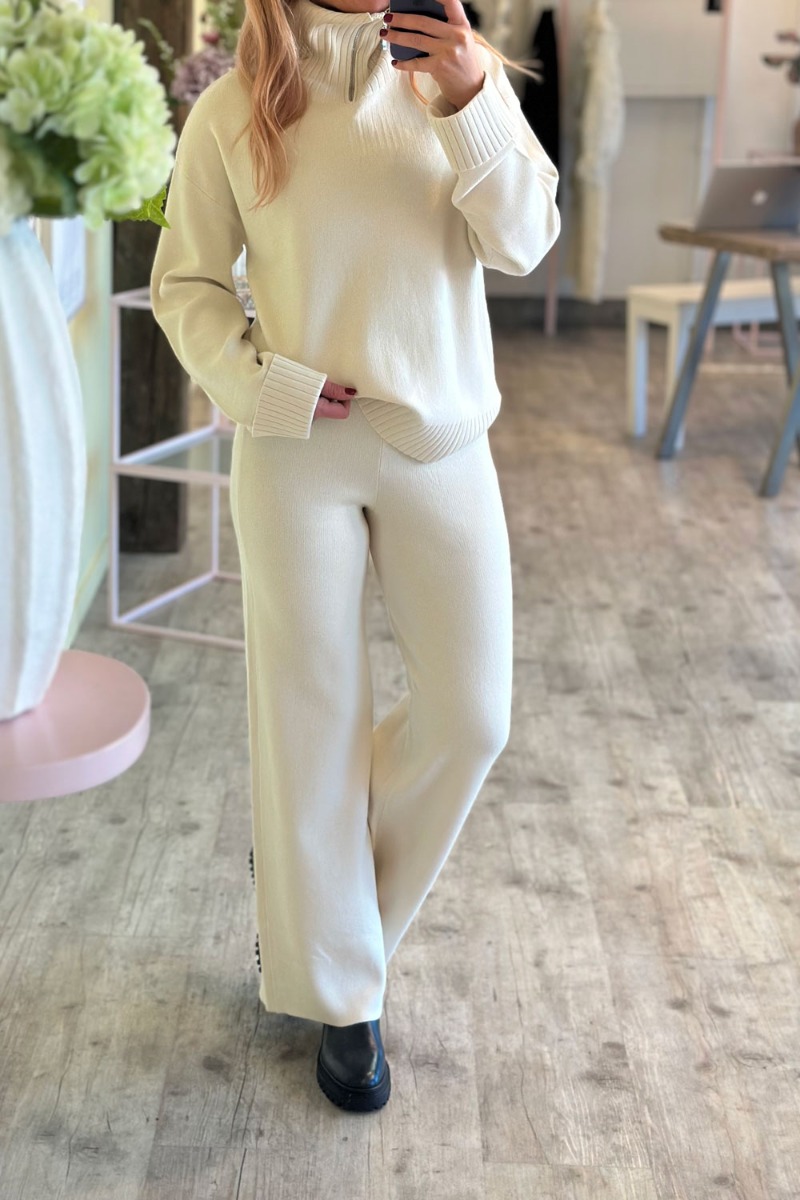 Bukser Yasfonny Hw Knit Pants Birch