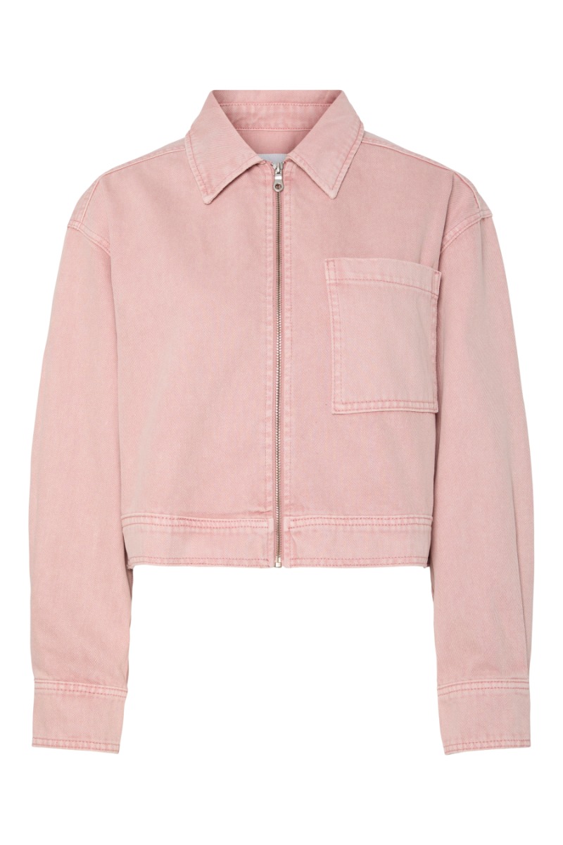 Jakke Yassun Ls Crop Denim Jacket Fest Zephyr