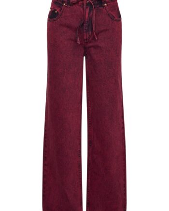 Jeans Yas Moon Hmw Jeans    Maroon Banner