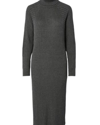 Kjole Mavi Knit Midi Dress Medium Grey Melange