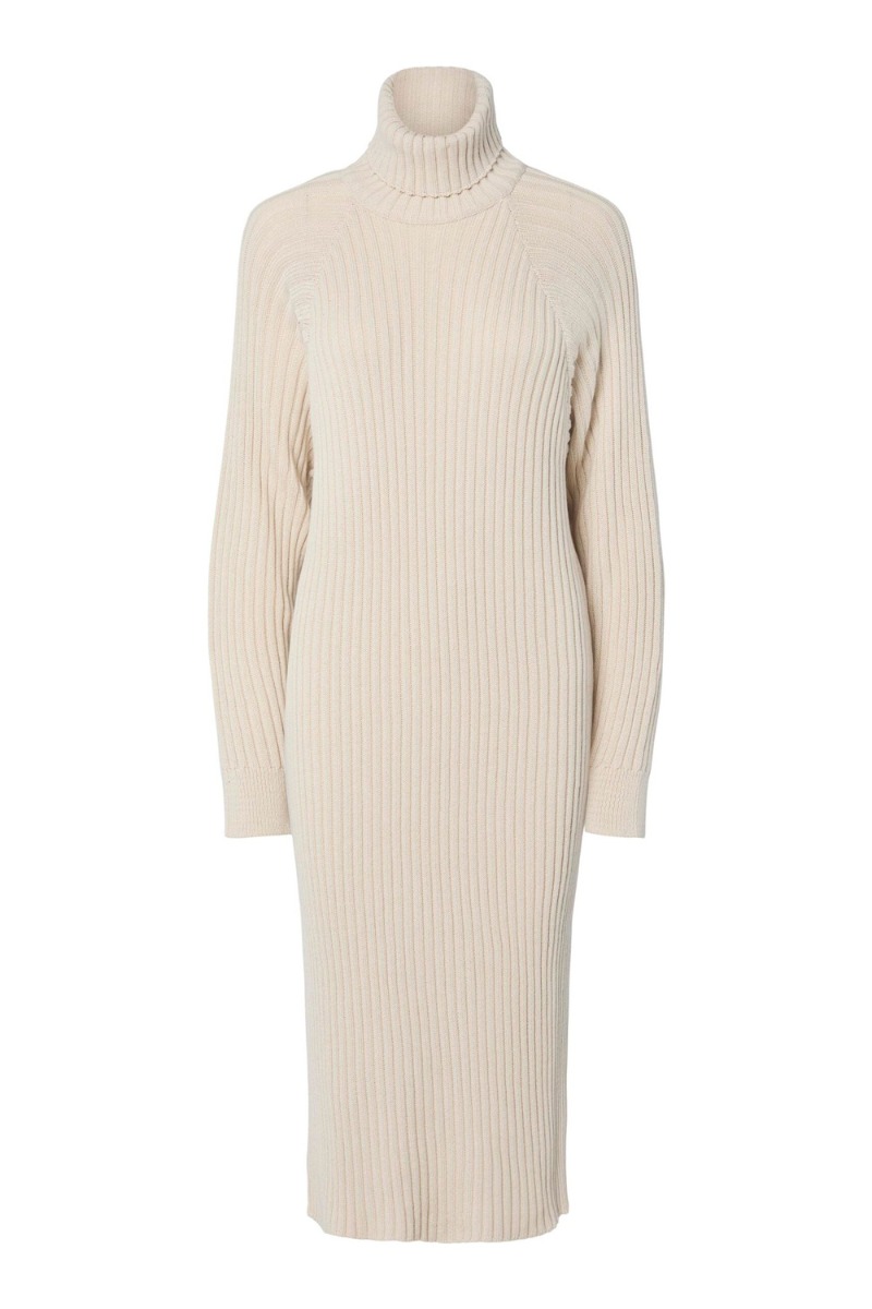 Kjole Mavi Knit Midi Rollneck Dress Birch