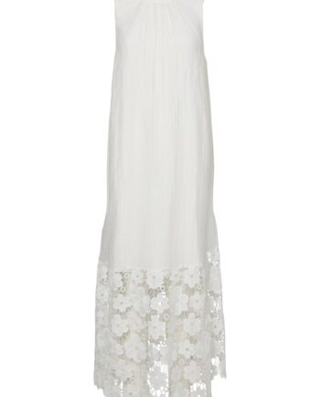 Kjole Yastwigsy Sl Ankle Dress Star White