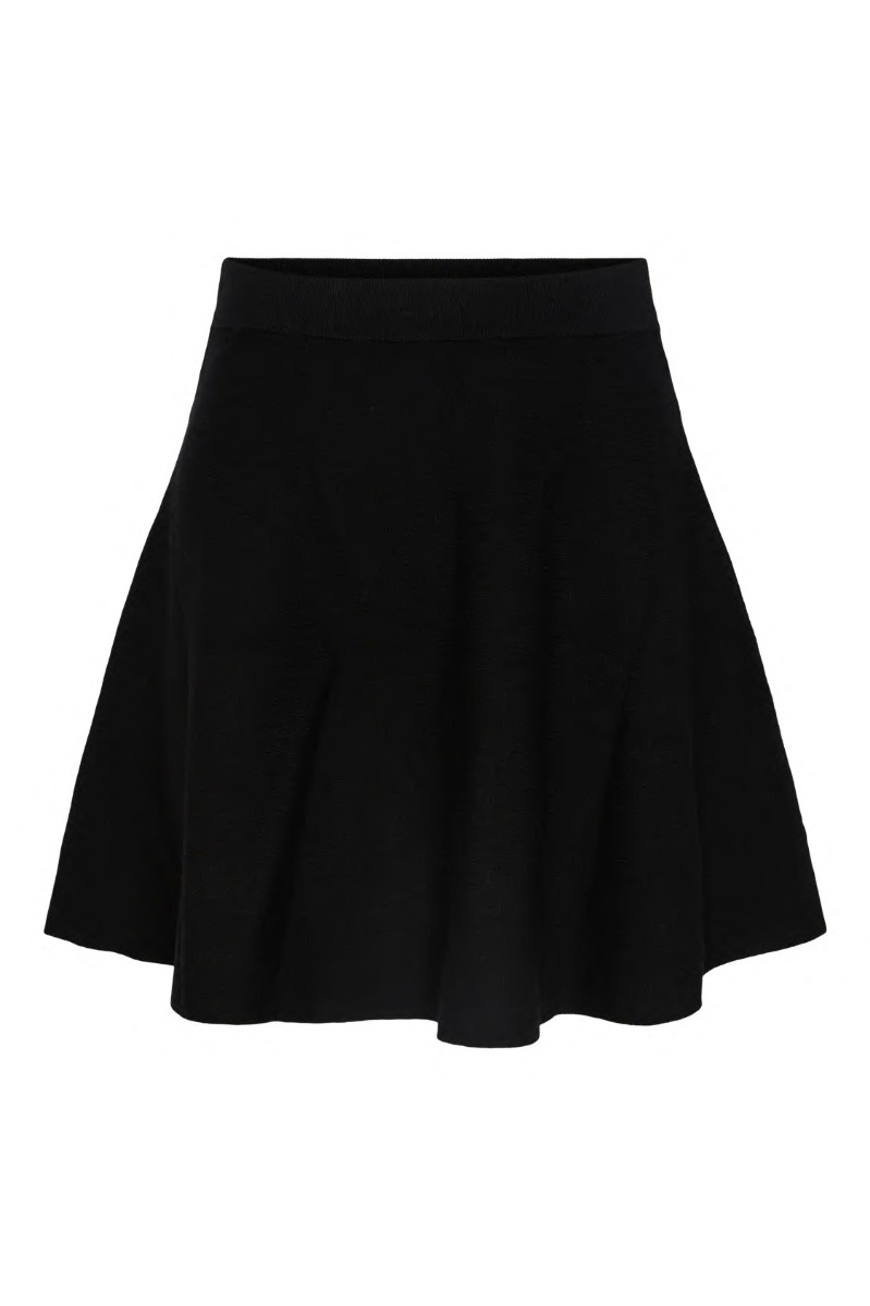 Nederdel Fonny Hw Knit Skirt Black
