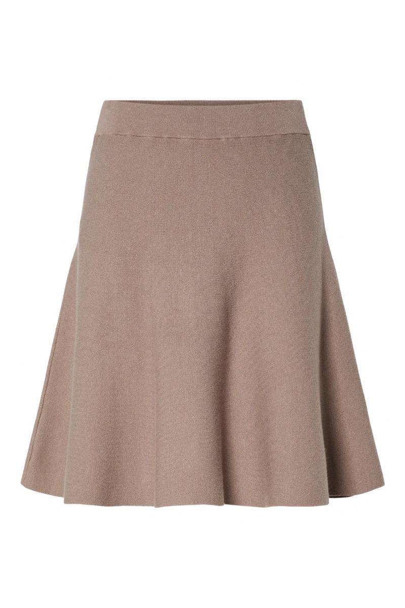Nederdel Fonny Hw Knit Skirt Fungi