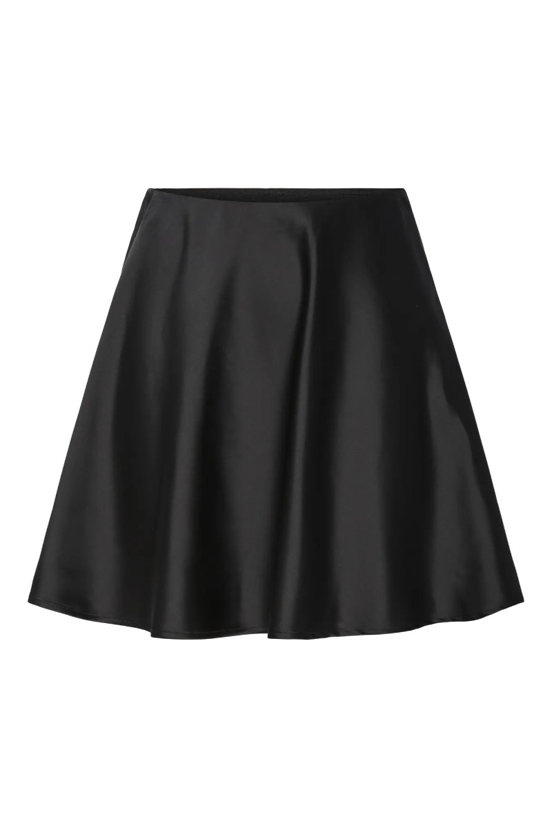 Nederdel Pella Hw Volume Short Skirt Black
