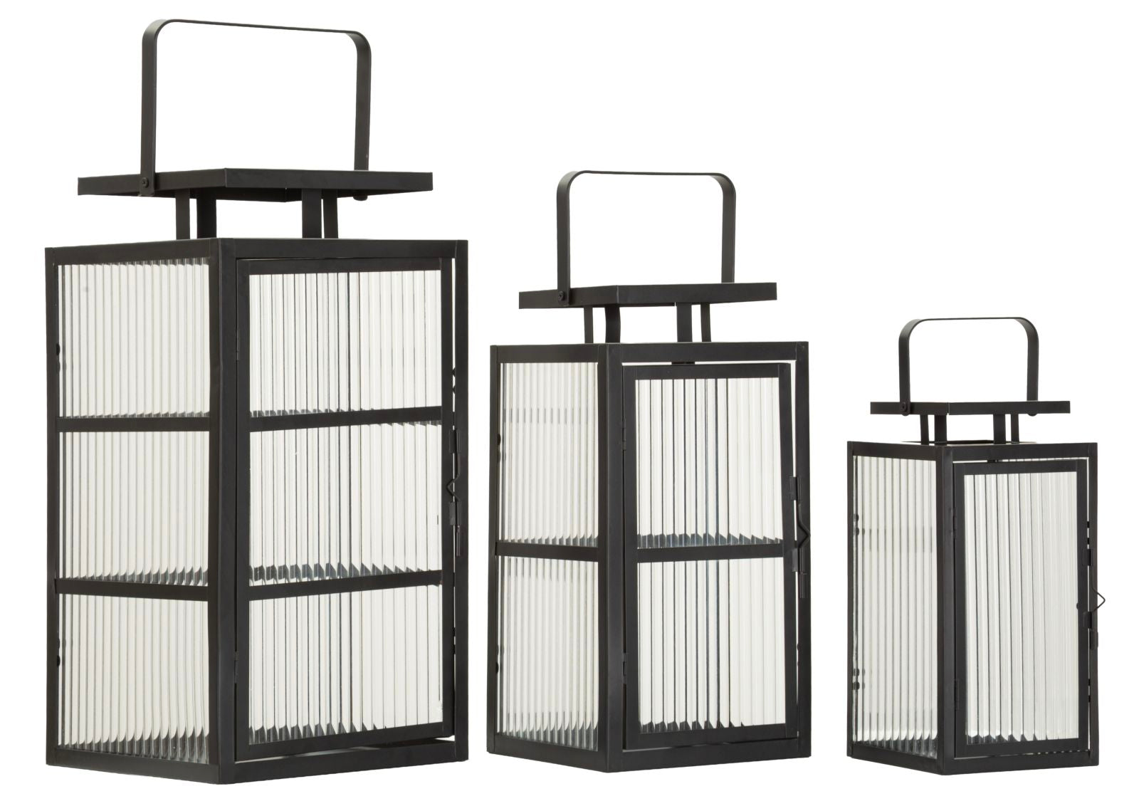 Andromeda Lantern Sæt Med Lanterner Sort Metal