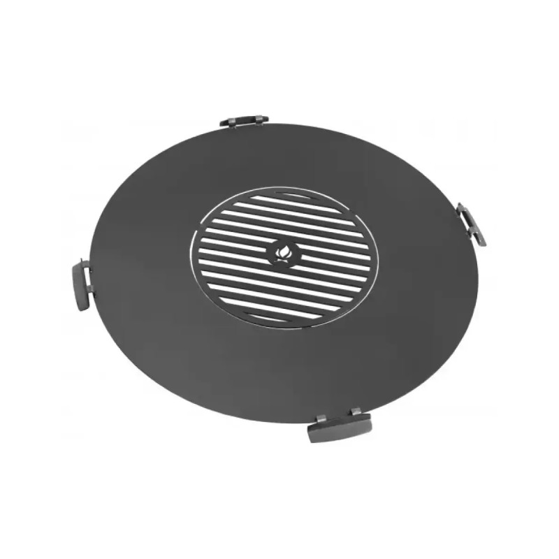 Cook King 102 Cm Grillplade Til Havebålfad Med 50 Cm Grillrist Og Håndtag