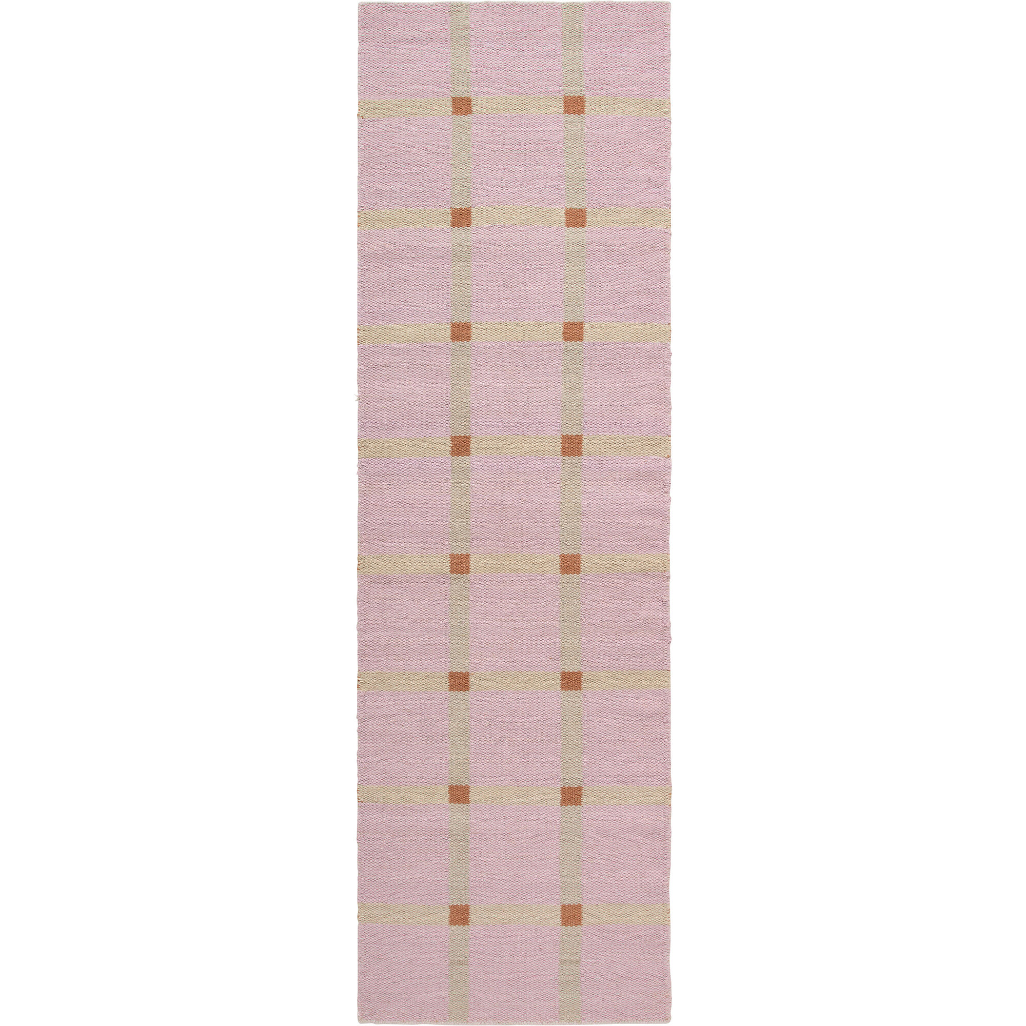 Decotique Mosaic Uldtæppe 75   250 Cm  Rosa