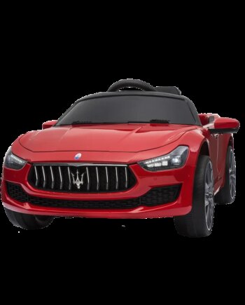 Elbil Maserati Ghibli  12v Med Gummihjul Og Lædersæde  Nordic Play Speed Rød 805-755