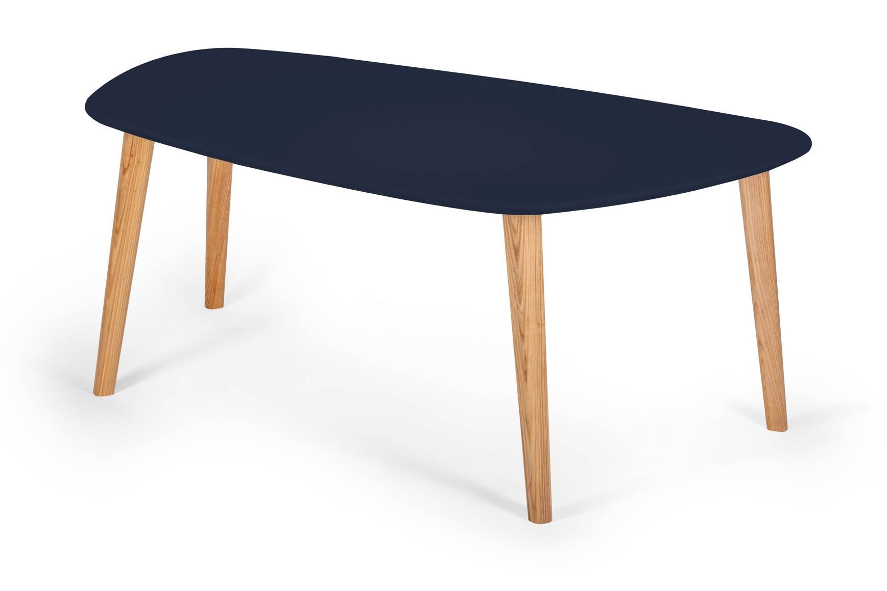 Endocarp Sofabord 110x66x45cm Marineblå Asketræ