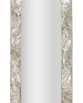 Glam Spejl   Sølvfarve  Jern  Spejl Og Mdf   61x6x5 39x135 Cm
