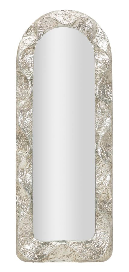 Glam Spejl Sølvfarve Jern Spejl Og Mdf 61x6x5 39x135 Cm