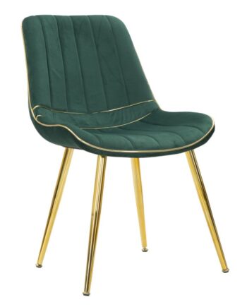 Glam Stol   Fyrretræ  Metal And Polyester   51x59x79 Cm