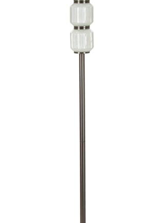 Gulvlampe   Glas  Jern Og Stof   42x5x164 Cm