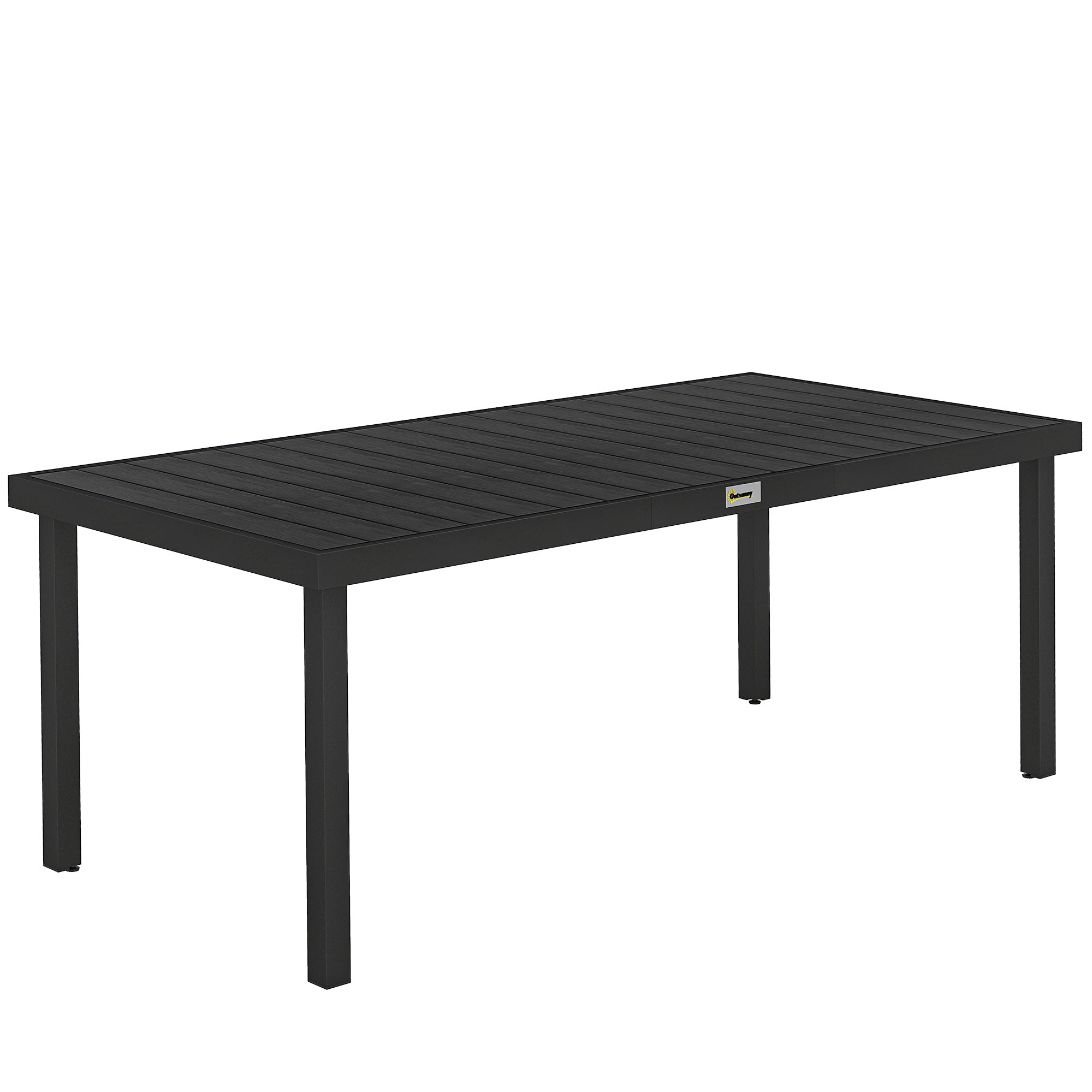 Havebord Udendørs Bord Udendørs Loungebord Vejrbestandig 190 90 74 Cm Sort