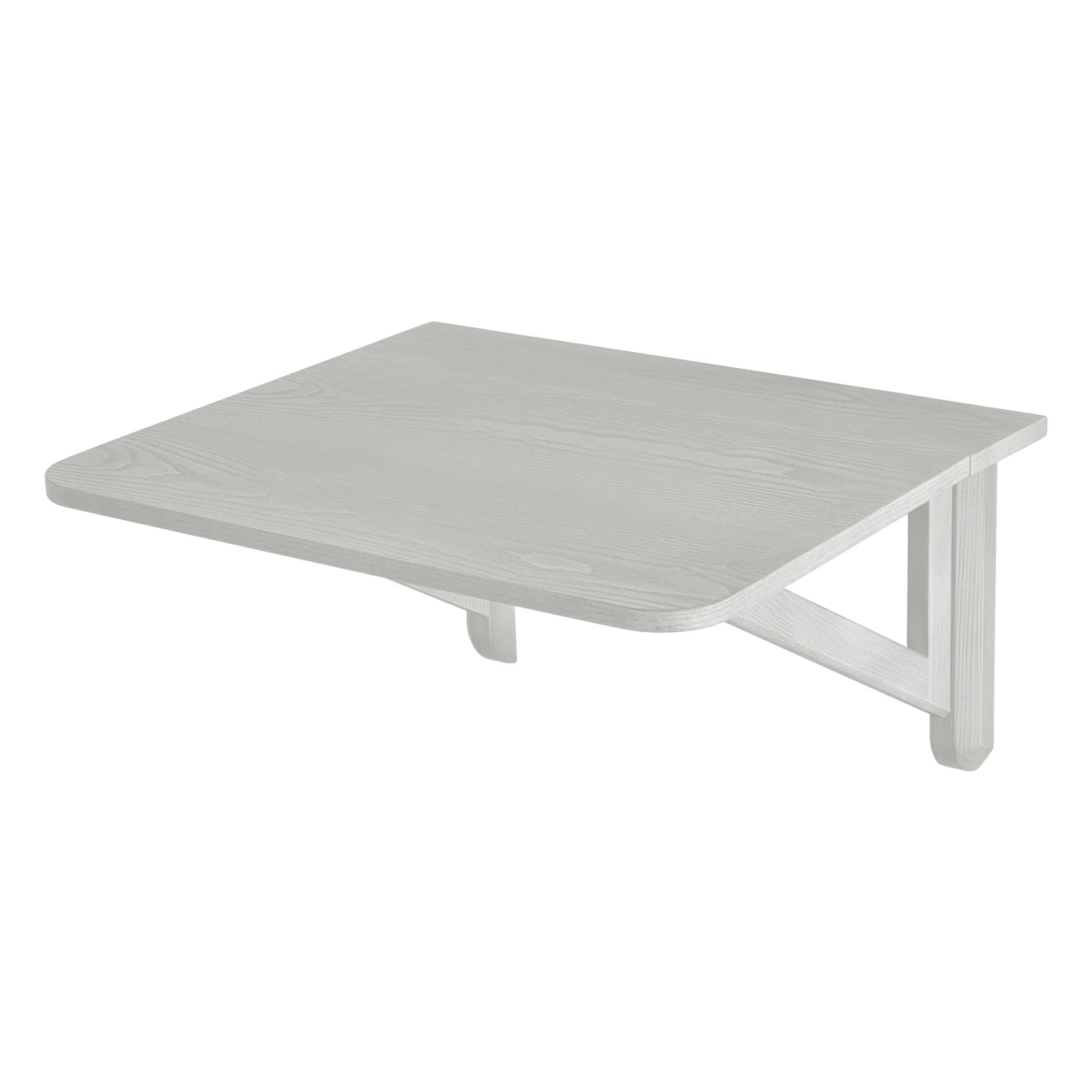Klapbord Vægbord B70xd60cm Hvidbejdset Aksetræ