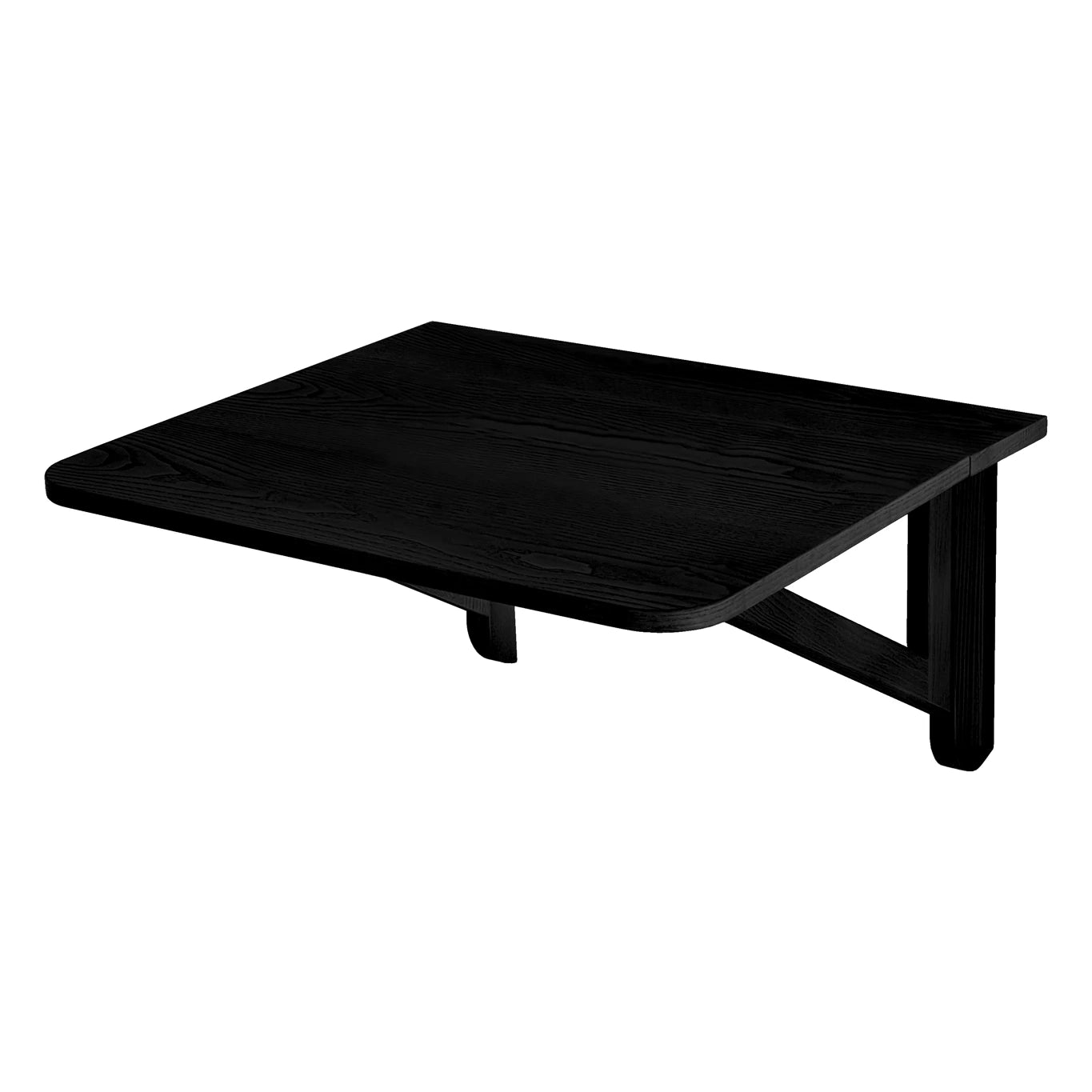 Klapbord Vægbord 60x70cm Sortbejdset Aksetræ