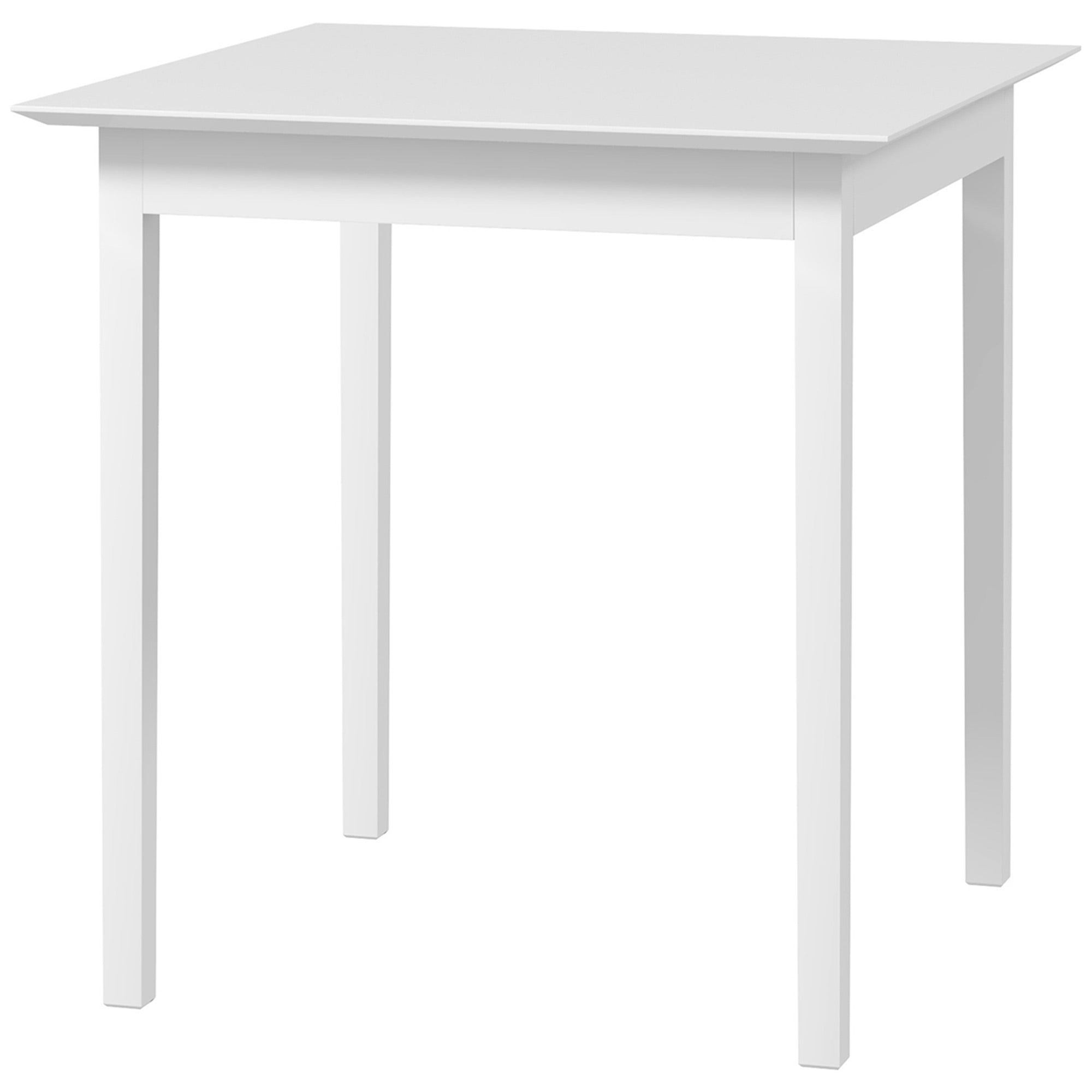 Køkkenbord Spisebord Firkantet Bord Moderne Design 75 Cm 75 Cm 76 Cm Hvid