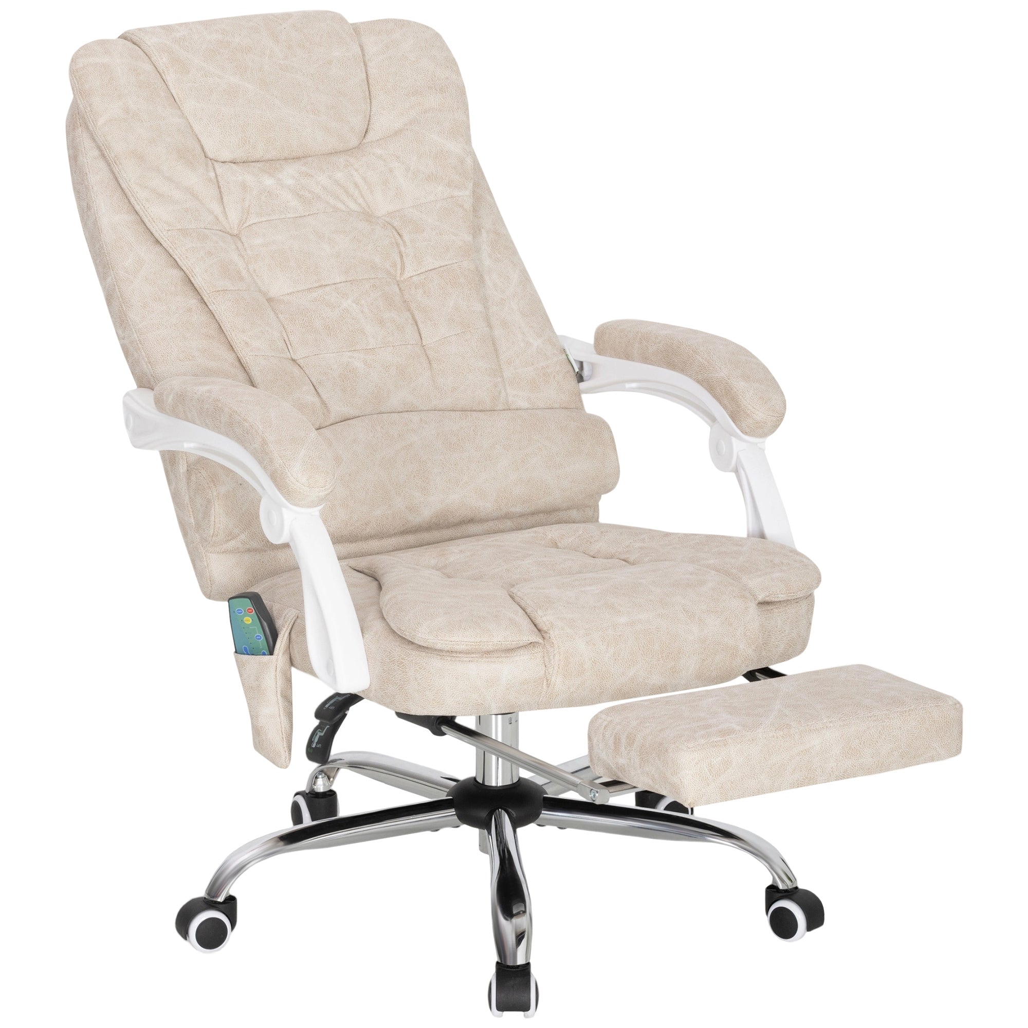 Kontorstol Med Massagefunktion Ergonomisk 65x160x104cm Grå