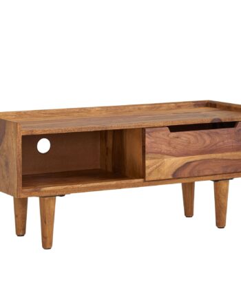 Lavt Skab   Massivt Sheeshamtræ  95x44x34 Cm  Tv-skab Med Skydedør  Designer Tv-bord  Højt Tv-skab  Moderne Tv-bord  Tv-skab Til Stuen