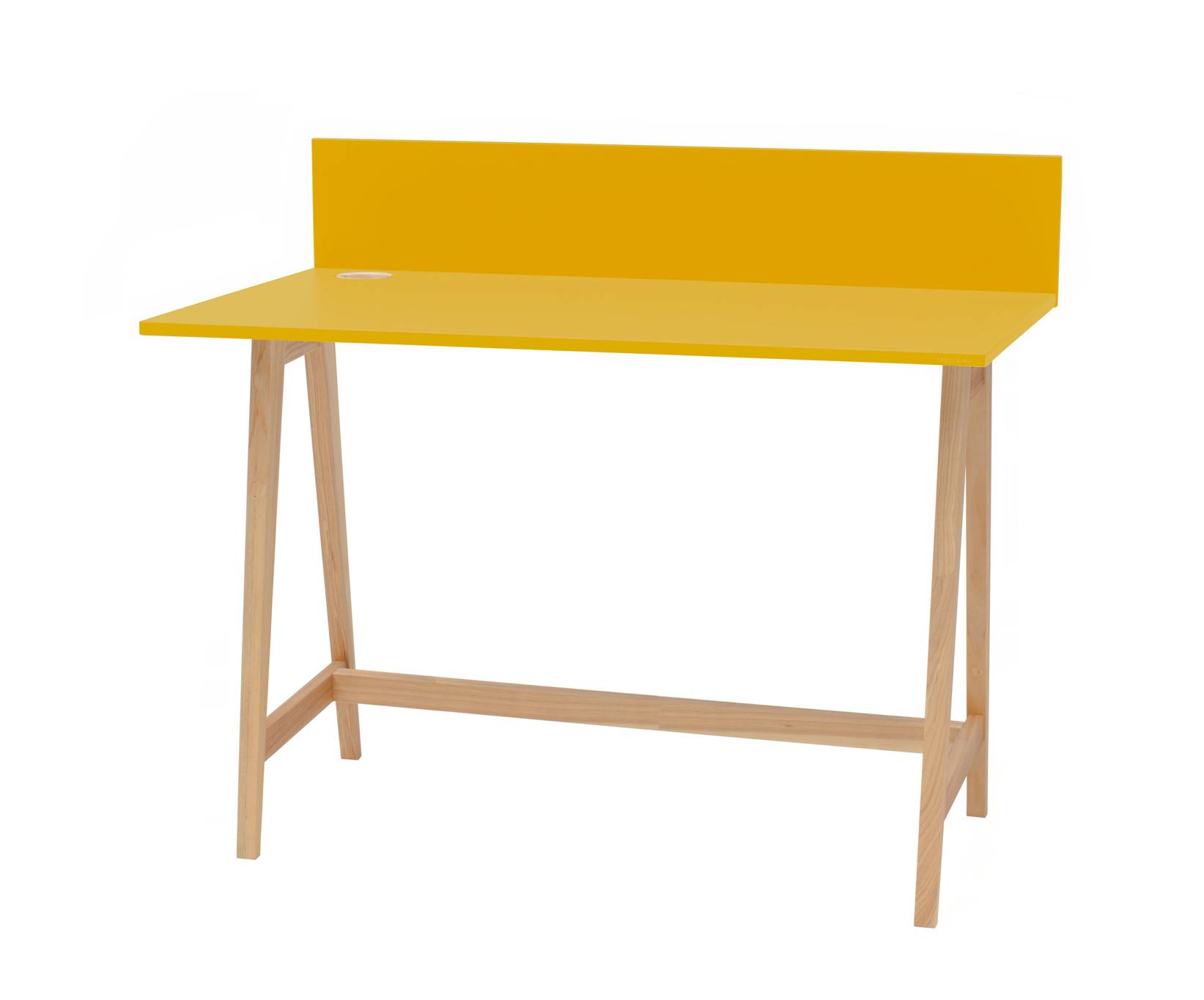 Luka Asketræ Skrivebord 110x50cm Gul