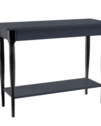 Mamo Konsolbord Med Hylde 105x35cm Grafit Sorte Ben