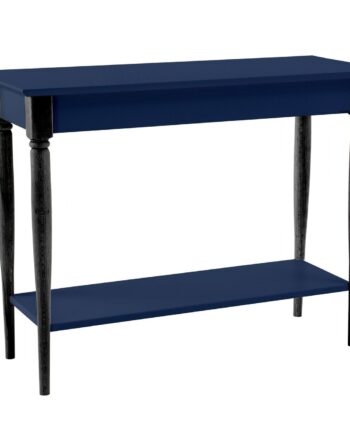Mamo Konsolbord Med Hylde 105x35cm Marineblå Sorte Ben