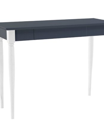 Mamo Skrivebord 105x40 Cm Hvide Ben   Grafit