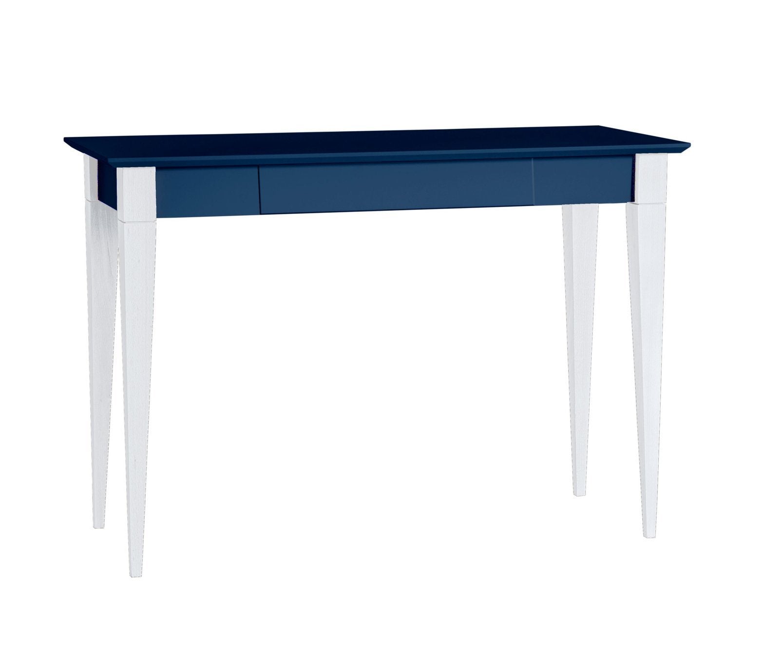 Mimo Skrivebord 105x40cm Hvide Ben Marineblå