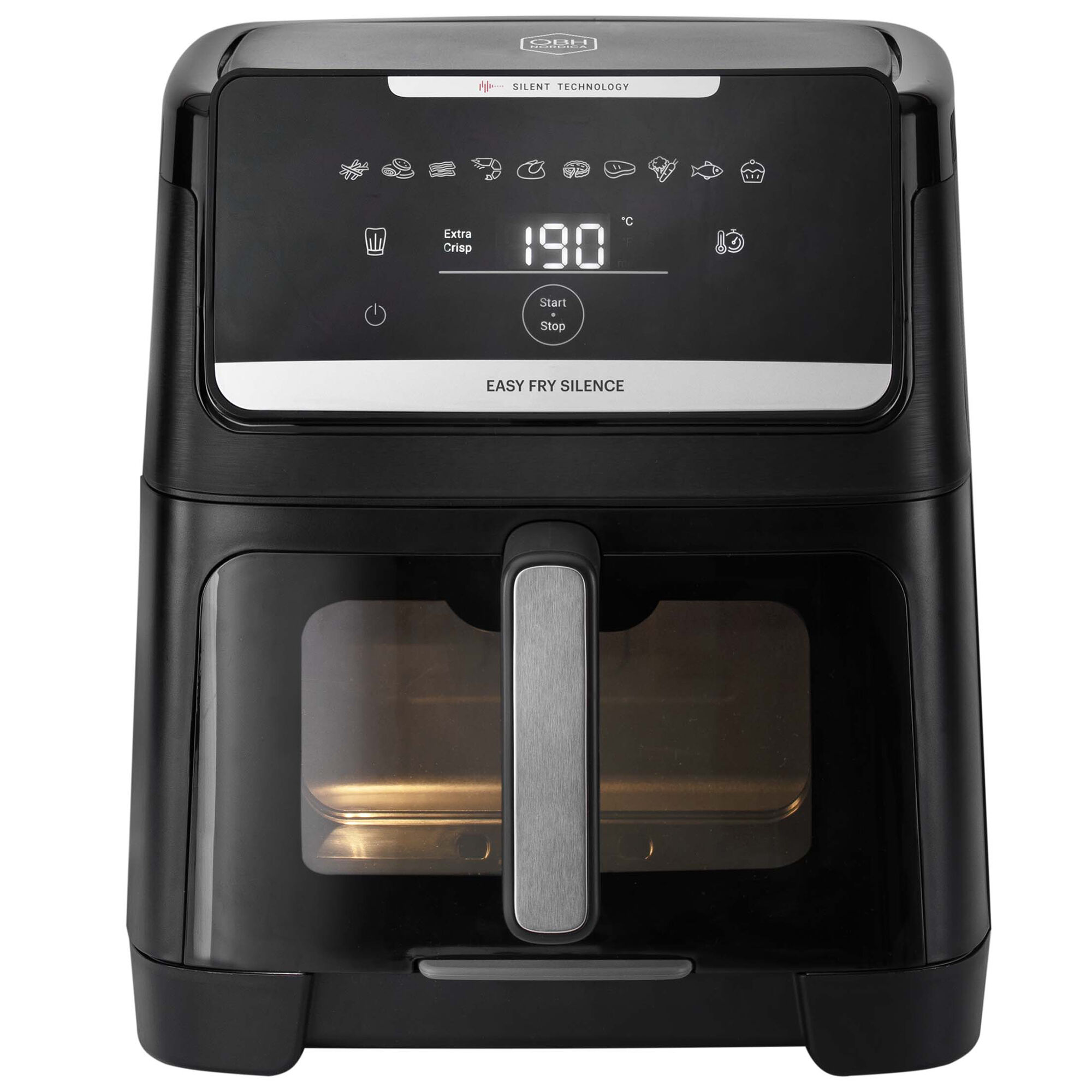 Obh Nordica Easy Fry Silence Vision Airfryer Liter Sort