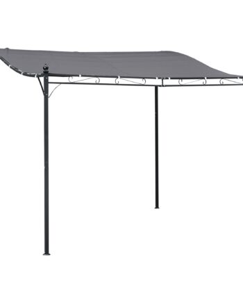 Pergola Havepavillon Pavilion Baldakintelt Metal Grå 297x297cm