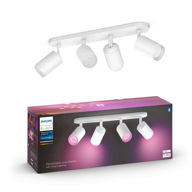 Philips Hue Fugato White And Color Ambiance Loftspot Hvid Med Spots