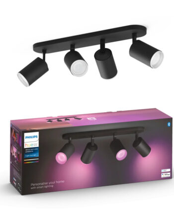 Philips Hue Fugato White And Color Ambiance Loftspot Sort Med   Spots