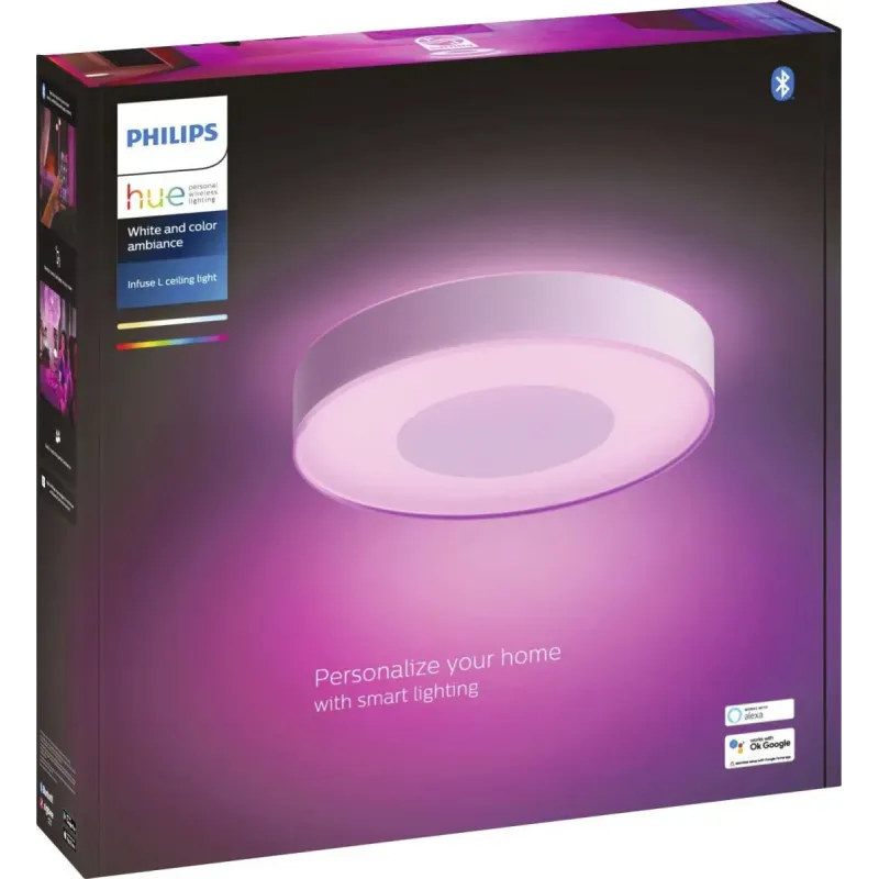 Philips Hue Infuse Hue Ceiling Lamp White White Color Ambience