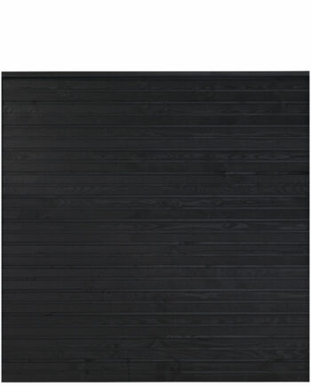 Plus Plank Byg-selv Plankeværk 174x166cm Grundmalet Sort 17774-15