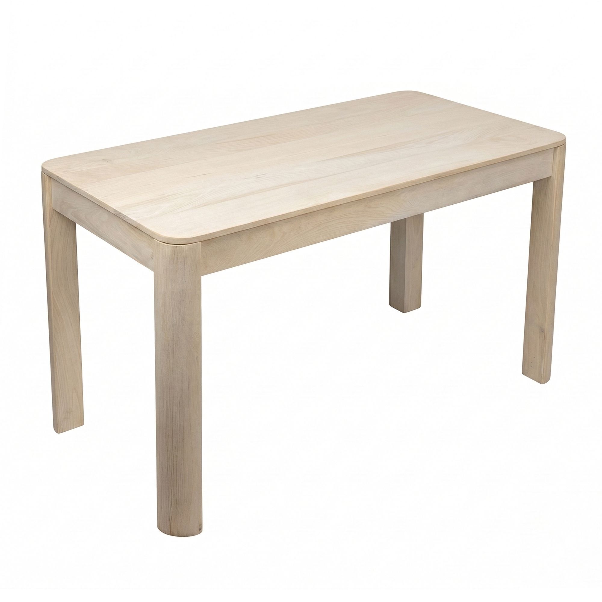 Rektangulært Spisebord 120x60 Cm Massivt Mangotræ White Wash Designbord