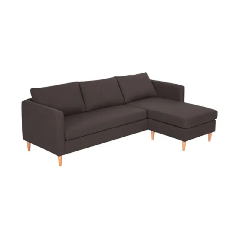 Sofa Med Chaiselong Vendbar Antracit