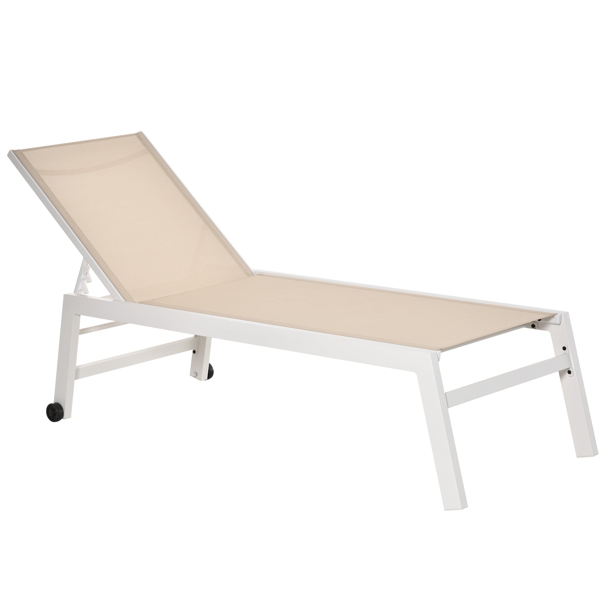 Solseng Havestol -positioners Ryglæn Aluminium Cremehvid 202 65 43 Cm