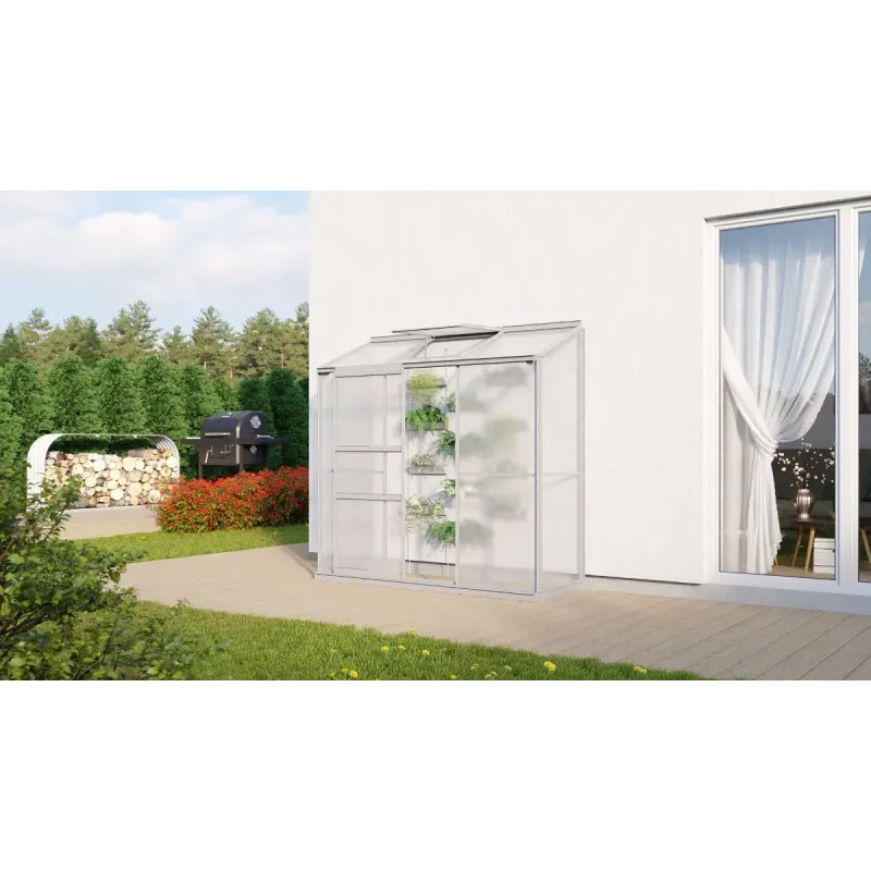 Vitavia Ida 1300 Alu Drivhus 4mm Poly Sokkel